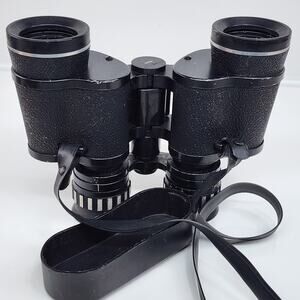 Vintage Sears Binoculars 473.25201 7-15x35 Wide Angle Zoom Optics Japan Quick Fo
